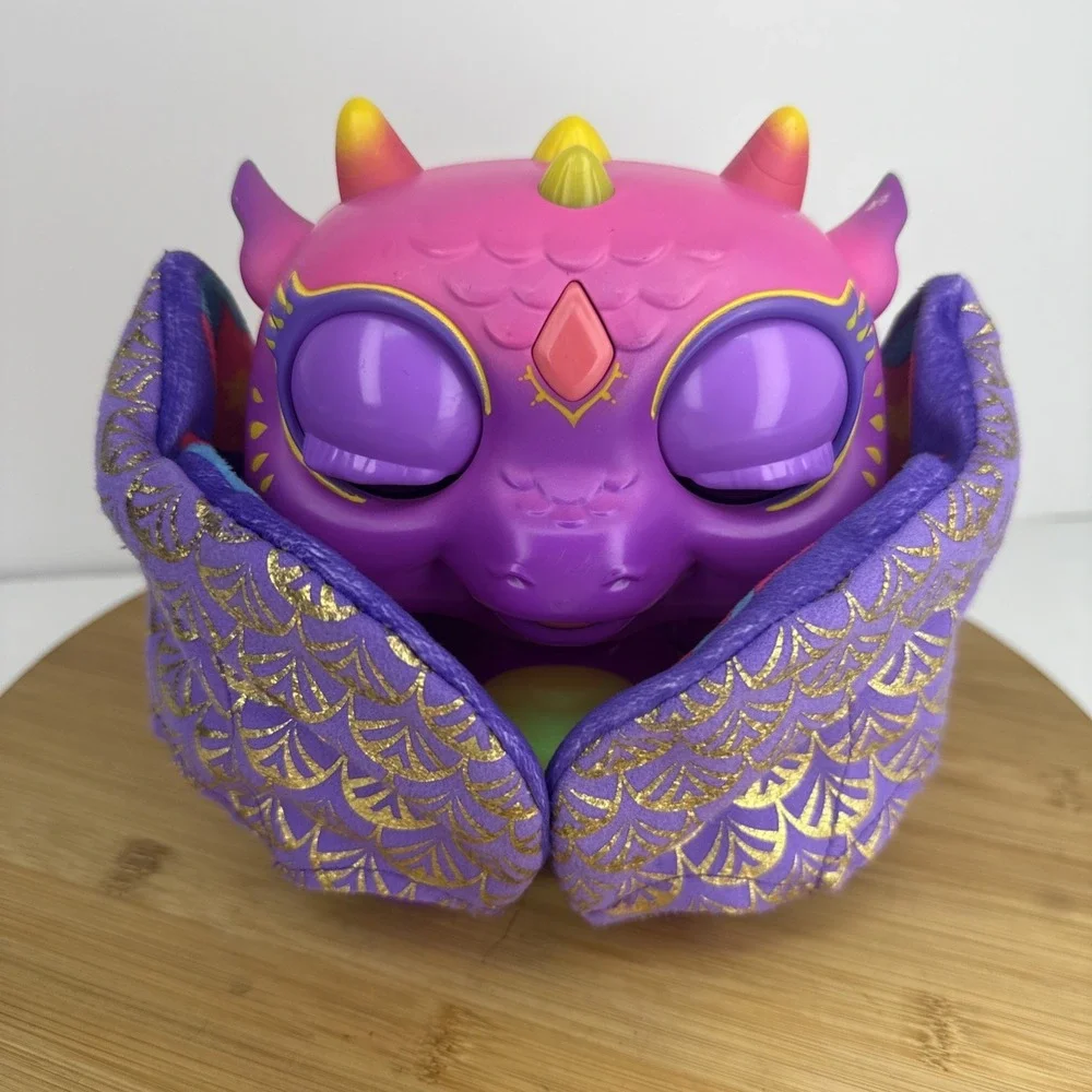 Hasbro FurReal Friends Moodwings Baby Dragon Interactive Pet Purple Tested